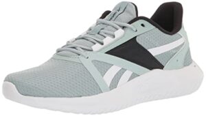 reebok women's energylux 3.0 running shoe, seaside grey/black/pure grey, 9 us women
