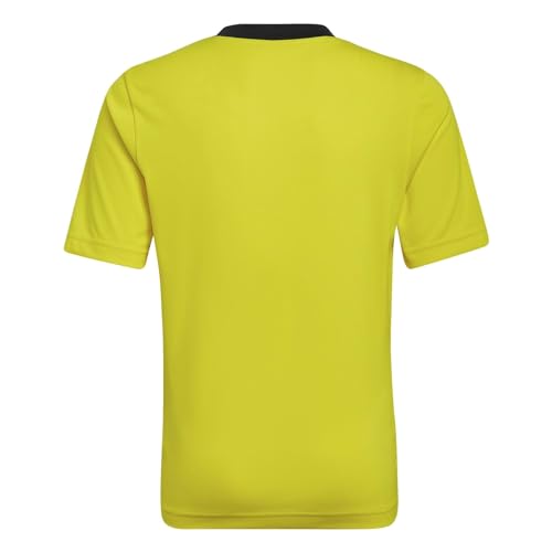 adidas Kids' Entrada 22 Jersey, Team Yellow/Black, X-Large