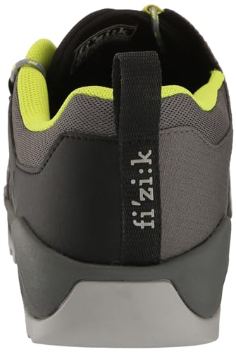 Fizik X2 Ergolace Flat, Unisex Cycling Shoes Grey Yellow