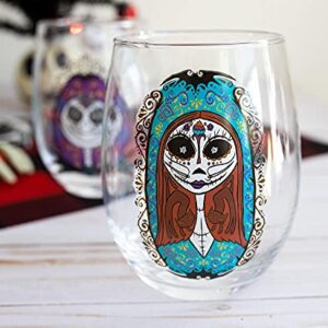 Disney The Nightmare Before Christmas Jack and Sally Stemless Glass Set