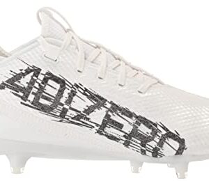 adidas Men's Adizero Scorch Football Shoe, White/Black/White, 8.5