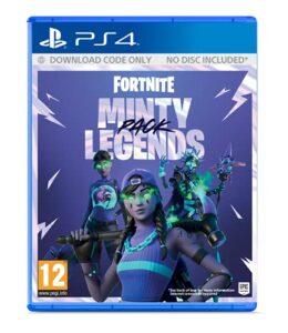 fortnite minty legends pack - (ps4) (no physical game or cartridge included in box)(only includes download code in box)