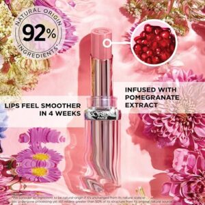 L'Oreal Paris Glow Paradise Hydrating Balm-in-Lipstick with Pomegranate Extract, Nude Heaven, 0.1 Oz