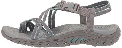 Skechers Women's Sporty Sandal Sport, Gray, 8