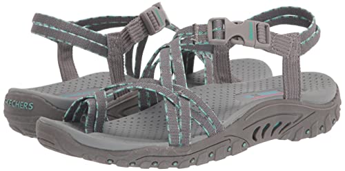 Skechers Women's Sporty Sandal Sport, Gray, 8