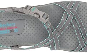 Skechers Women's Sporty Sandal Sport, Gray, 8