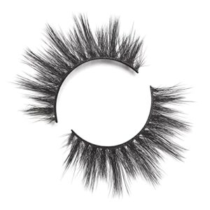 Lilly Lashes 3D Miami in Faux Mink | False Eyelashes | Dramatic Look and Feel | Reusable | Non-Magnetic | 100% Handmade, Vegan | Silk Like Luxury Fibers