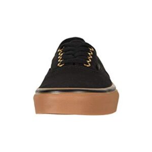 Vans Unisex Authentic Sneaker, Black/Rubber, Size 6