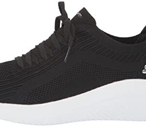 Skechers Sport Women's Women's Big Plan Sneaker, Black/White=BKW, 8.5