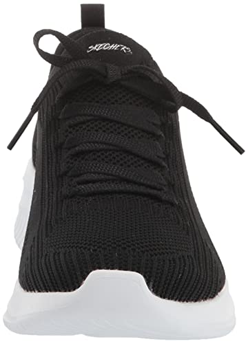 Skechers Sport Women's Women's Big Plan Sneaker, Black/White=BKW, 8.5