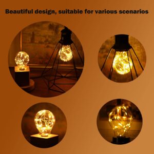 HOWORR Decorative Light Bulb, 2W LED Fairy Light Bulbs, 15W Equivalent Cute Light Bulbs for Pendant Light Fixtures, Bedroom, Living Room, Christmas, Wedding, Warm White, E26 Base