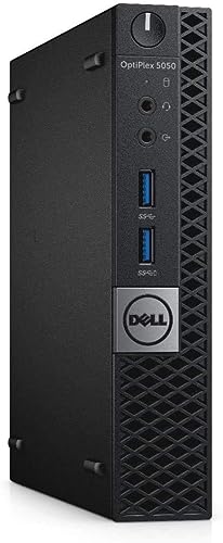 Dell OptiPlex 5050 Micro Form Factor (Intel Core i5-6500T, 16GB DDR4, 256GB SSD) WiFi, DP, HDMI, Windows 10 Pro (Renewed)