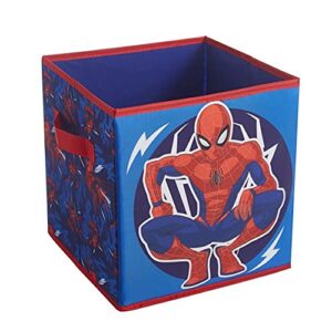 Marvel Spiderman Glow in The Dark Collapsible Storage Cubes, Set of 2, 10"x10"