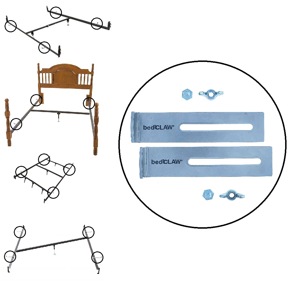 Bed Claw HD Mattress Retainer Bracket, Set of 2