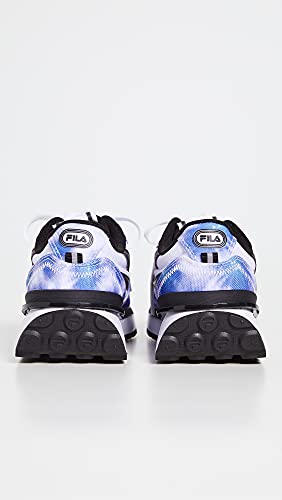 Fila Women's Renno Tie Dye Sneakers, White/Cobalt Blue/Storm Blue, 7 Medium US