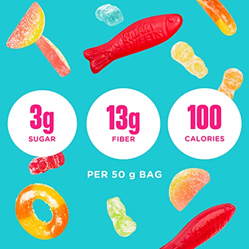 SmartSweets Variety Pack, 1.8oz (Pack of 8), Candy With Low Sugar & Calorie, Healthy Snacks For Kids & Adults - Sweet Fish, Sourmelon Bites, Peach Rings, Sour Blast Buddies