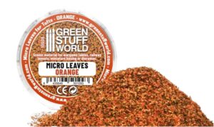 green stuff world– micro leaves - orange mix for terrain 10609