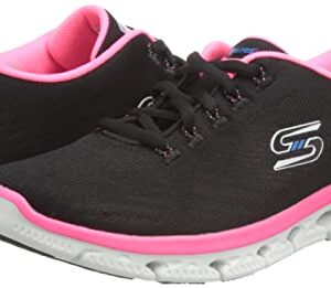 Skechers Woman Glide-Step Flex - Sheer Virtue 104309 Black/Hot Pink (us_Footwear_Size_System, Adult, Women, Numeric, Medium, Numeric_10)