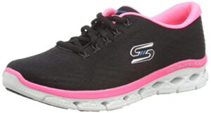 skechers woman glide-step flex - sheer virtue 104309 black/hot pink (us_footwear_size_system, adult, women, numeric, medium, numeric_10)