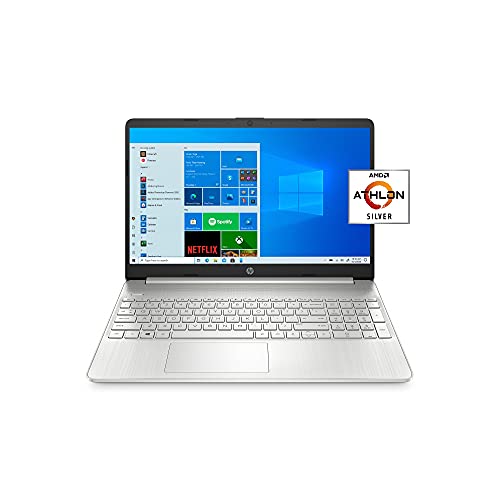 HP 15.6" FHD, Athlon N3050, 4GB RAM, 128GB SSD, Silver, Windows 10 Home in S Mode Plus Microsoft Office, 15-ef1001wm