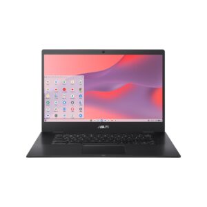 asus chromebook cx1, 15.6" full hd nanoedge display, intel celeron n3350 processor, 64gb emmc storage, 4gb ram, spill-resistant keyboard, chrome os, mineral gray, cx1500cna-ws44f