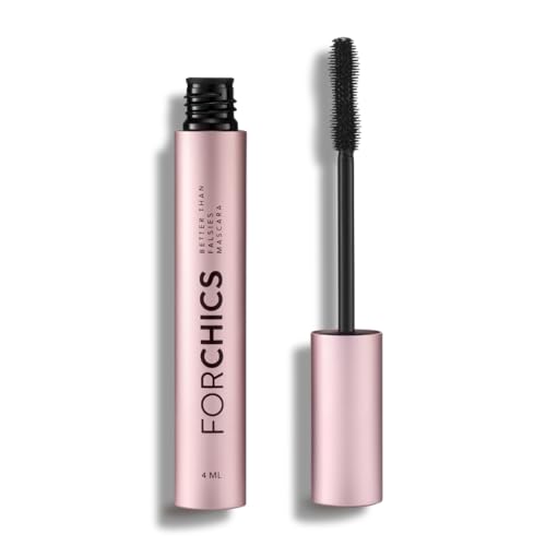 ForChics Better Than Falsies Mascara | Eyelash Growth Mascara that Heals | Volume & Length | Moisturizing Black Mascara for Sensitive Eyes