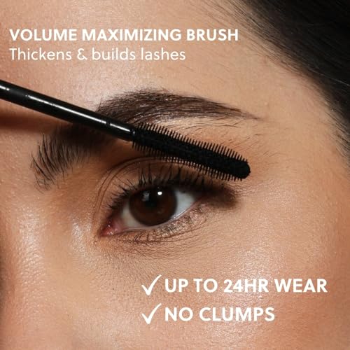 ForChics Better Than Falsies Mascara | Eyelash Growth Mascara that Heals | Volume & Length | Moisturizing Black Mascara for Sensitive Eyes