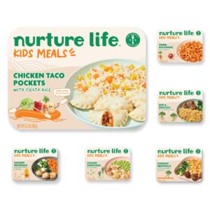 nurture life healthy toddler & kid food favorites 6-meal variety pack (including chicken meatballs and pasta), organic focus