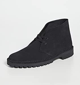 Clarks Desert Rock Men's Boot 8 D(M) US Black-Suede