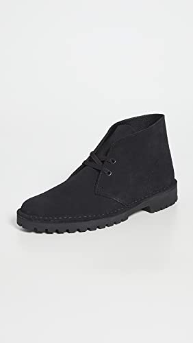 Clarks Desert Rock Men's Boot 8 D(M) US Black-Suede