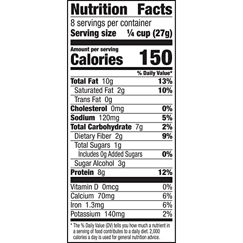 Ratio Toasted Almond Granola Cereal, 2g Sugar, Keto Friendly, 8 OZ Resealable Cereal Bag