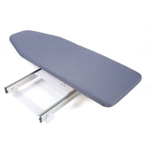 Ironing Board, Wall Mounted Ironing Board Built-in Cabinet Retractable Fold Out Wood Ironing Board Storage Space Saving