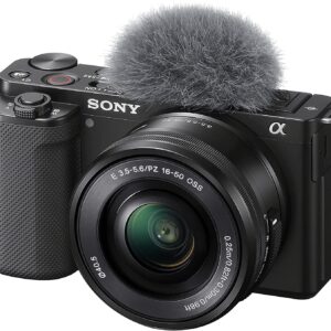 Sony Alpha ZV-E10 Mirrorless Vlog Camera & 16-50mm Lens Bundle with Water Resistant Bag, Flexible Tripod + More | Sony ZV-E10