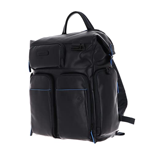 Piquadro Blue Square Revamp RFID Laptop Backpack Dark Blue, Blau_dunkelblau, One Size