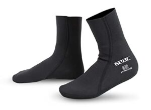 seac prime, 2 mm neoprene, nylon-lined diving socks