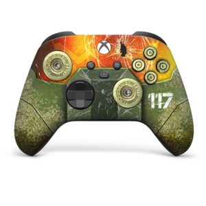 dreamcontroller hallo infinity master chief custom x-box controller wireless compatible with x-box one/x-box series x/s proudly customized in usa with permanent hydrodip printing(not just a skin