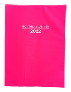 dtsc imports 2022 monthly planner - 2022 planner, 7.25*10.5inch,jan2022-dec2022,12-month planner, monthly planner 2022, planner 2022 (pink) 3322022104