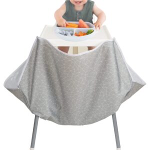 Splat Mat Under High Chair Food & Mess Catcher (Light Green)