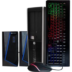hp elitedesk 8300 business desktop computer, intel quad core i7, 16gb ddr3 ram, 500gb hdd, dvd-rom, windows 10 home, rgb speakers (renewed)