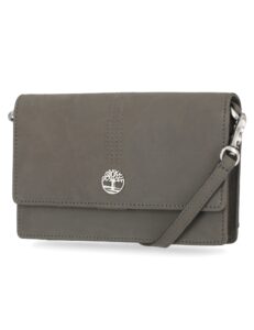 timberland womens wallet purse rfid leather crossbody bag, castlerock (nubuck), one size us