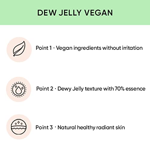 AMUSE Dew Jelly Vegan Cushion Foundation Glow Dewy Finish Clean Beauty Dry and Sensitive Skin Eco-Friendly 1.5 CLEAR