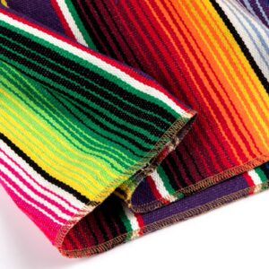 Airooglee Mexican Table Runner 4Pack 14 x 84 Inches Fiesta Mexican Theme Party Decoration for Cinco de Mayo Fiesta Party Serape Zarape Table Runner