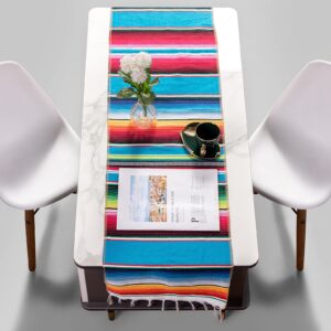 Airooglee Mexican Table Runner 4Pack 14 x 84 Inches Fiesta Mexican Theme Party Decoration for Cinco de Mayo Fiesta Party Serape Zarape Table Runner