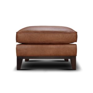 hello sofa home pimlico contemporary 100% top grain leather ottoman