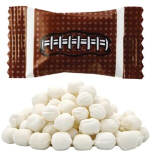the dreidel company sports buttermints, mint candies, after dinner mints, butter mint candy, fat-free, kosher certified, individually wrapped (football, 55 pieces)