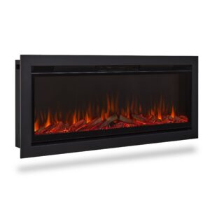 real flame® 49" wall-mount or recessed electric fireplace insert by real flame