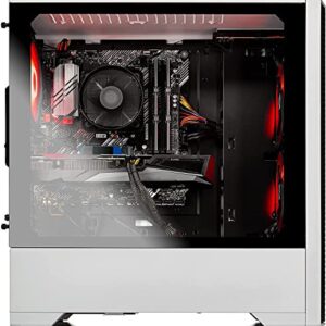 Skytech Gaming Blaze 3.0 Gaming Computer PC Desktop - Intel i5-10400F 2.9GHz, GTX 1650 Super, 500GB SSD, 16GB DDR4 3200, RGB Fans, AC WiFi, Windows 10 Home 64-bit, White