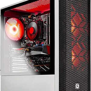 Skytech Gaming Blaze 3.0 Gaming Computer PC Desktop - Intel i5-10400F 2.9GHz, GTX 1650 Super, 500GB SSD, 16GB DDR4 3200, RGB Fans, AC WiFi, Windows 10 Home 64-bit, White