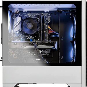 Skytech Gaming Blaze 3.0 Gaming Computer PC Desktop - Intel i5-10400F 2.9GHz, GTX 1650 Super, 500GB SSD, 16GB DDR4 3200, RGB Fans, AC WiFi, Windows 10 Home 64-bit, White