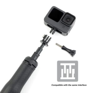 GEPULY Waterproof Selfie Stick Floating Hand Grip Tripod for GoPro Hero 12 11 10 9 8 7 6 5 4 3 2, Fusion, Max, Most Action Cameras Used as a Floating Tripod, Hand Grip, Selfie Stick, Tripod Stand